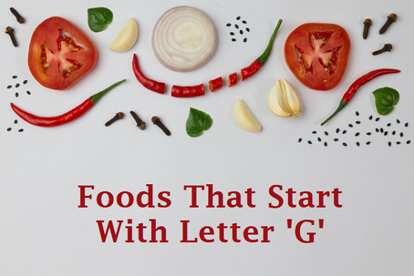 Good Food With Letter G