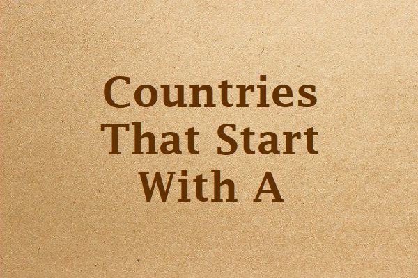 Countries That Start With A