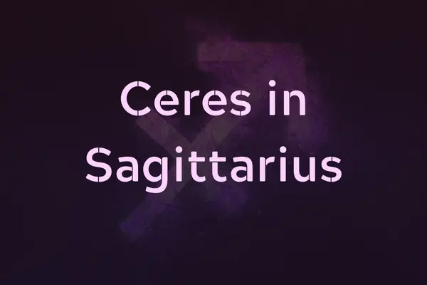 Ceres in Sagittarius